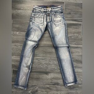Philipp Plein Distressed Blue Skinny Jeans